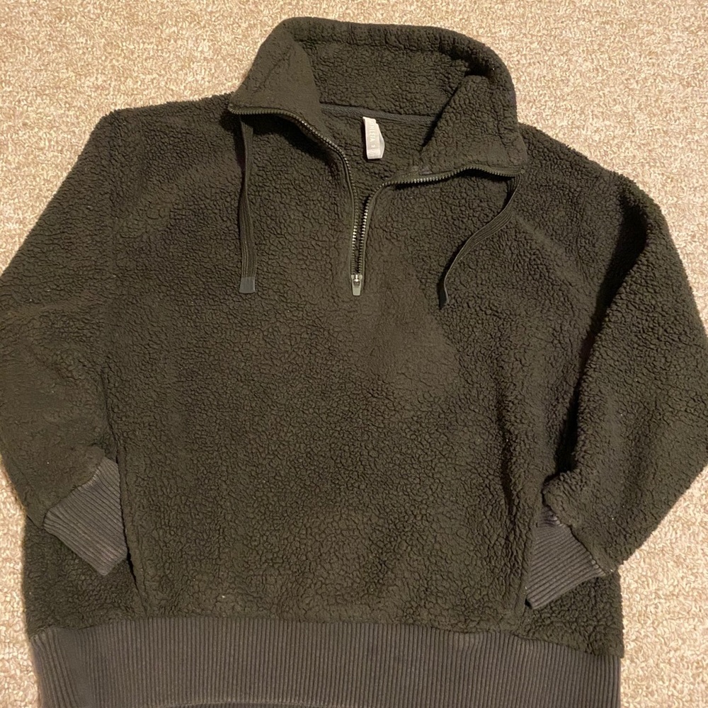 Athleta Army Green Sherpa